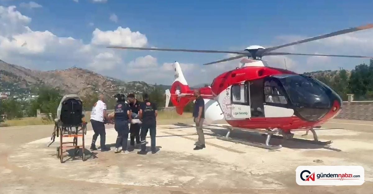Tunceli'de el travması yaşayan Hasta Malatya'ya sevk edildi