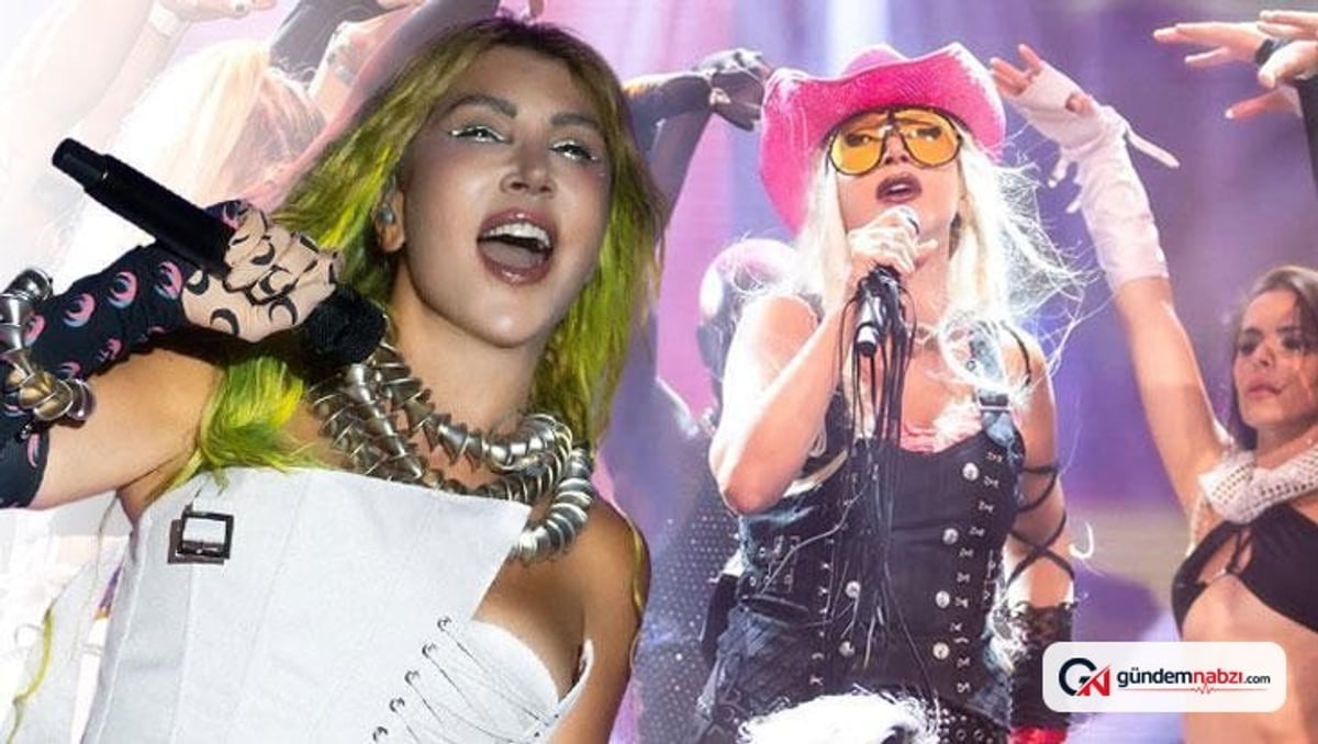 Hande Yener yeni imajıyla sahnede
