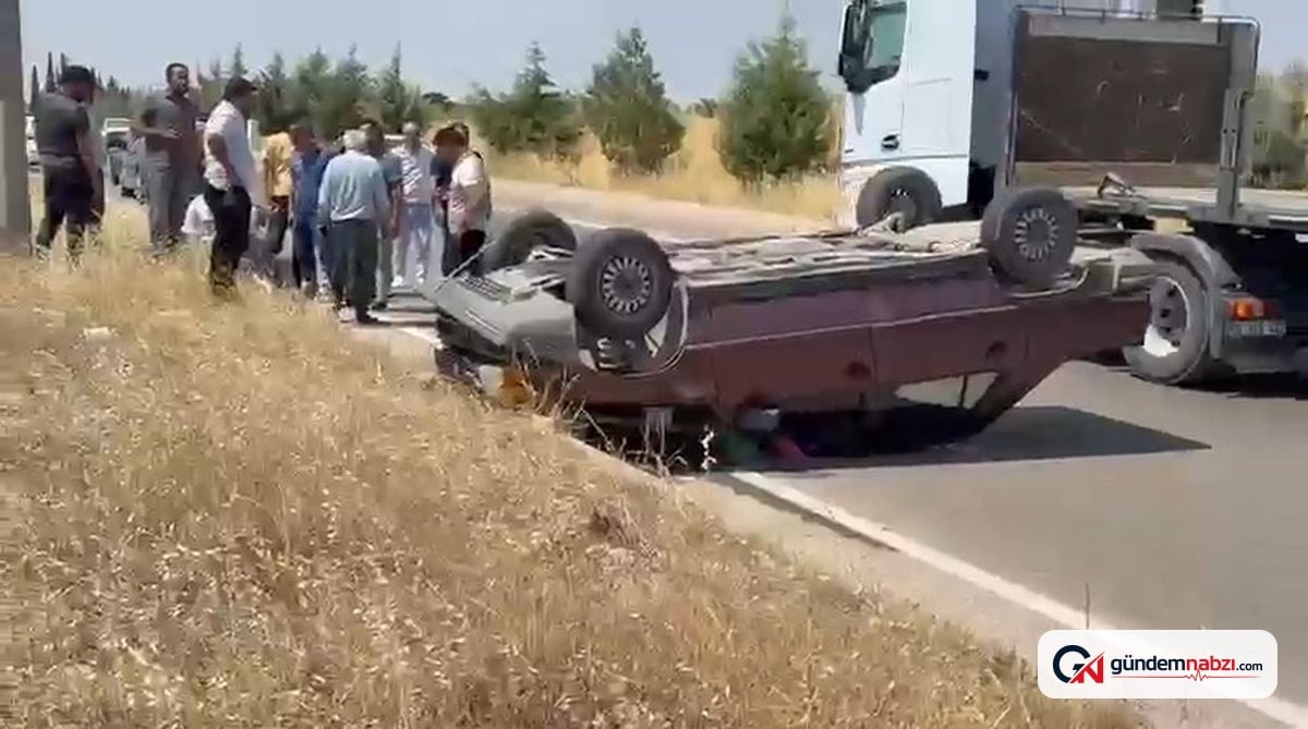 Adıyaman-Kahta karayolunda iki otomobil çarpıştı, 2 yaralı