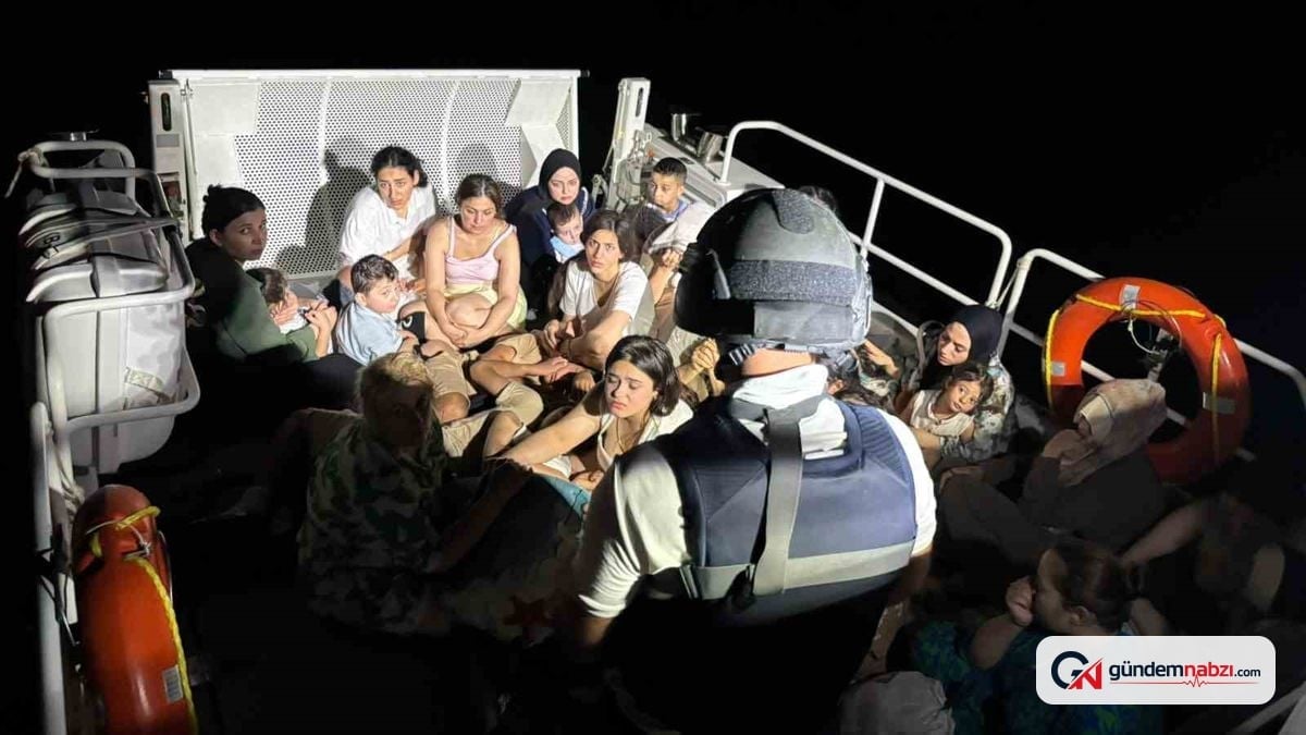 Gökova Körfezi'nde 64 düzensiz göçmen yakalandı