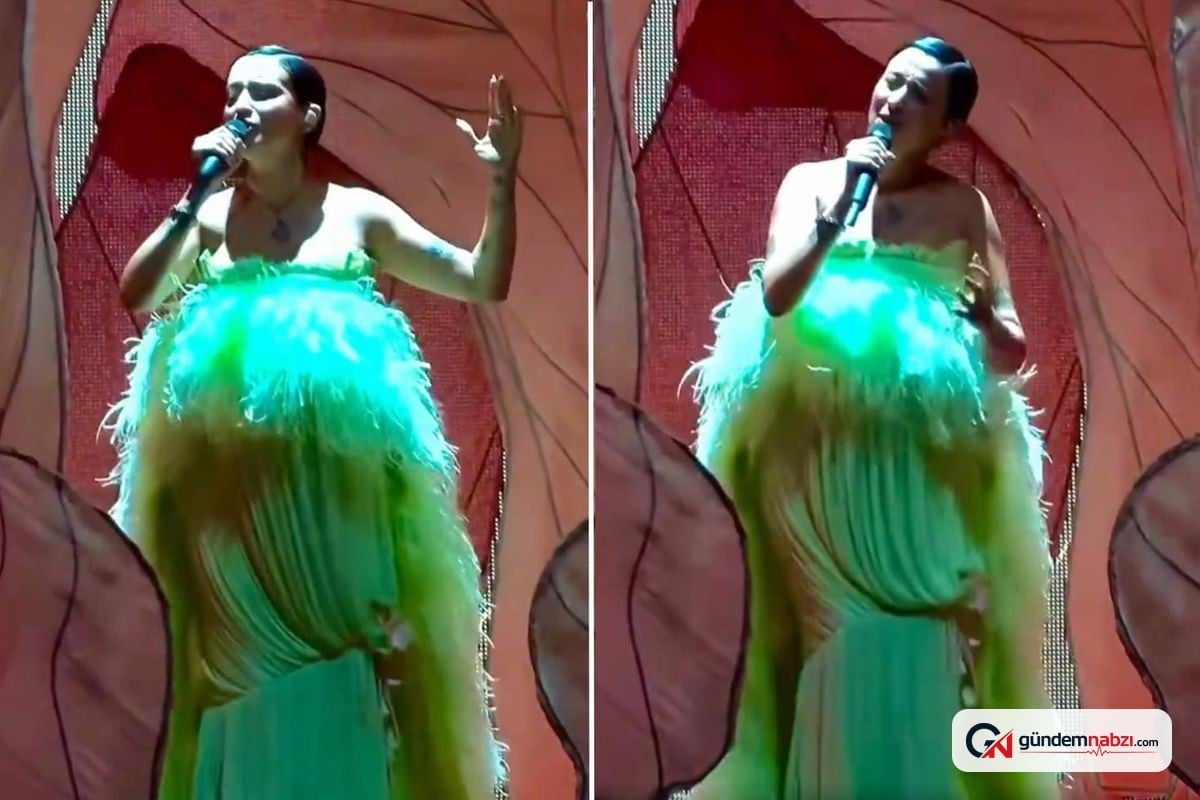 Ünlü şarkıcı Melike Şahin, son konserini hamileliğiyle sahneye çıkarak verdi
