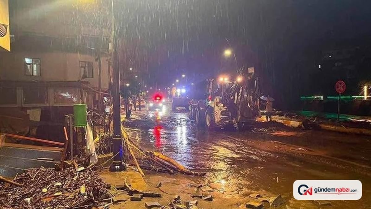 Giresun'da sağanak nedeniyle 2 kişi kayboldu, arama çalışmaları sürüyor