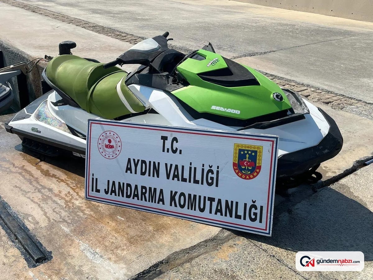 Aydın'da jet ski ile göçmen kaçakçılığına operasyon yapıldı