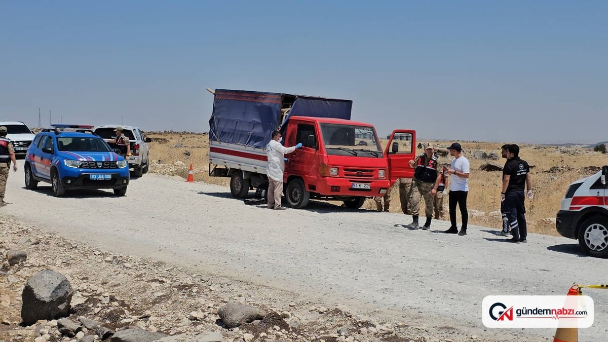 Karaköprü'de kamyonette başından vurulmuş bir kişi bulundu