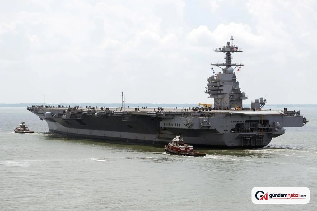 ABD'nin yeni uçak gemisi USS John F. Kennedy denizde