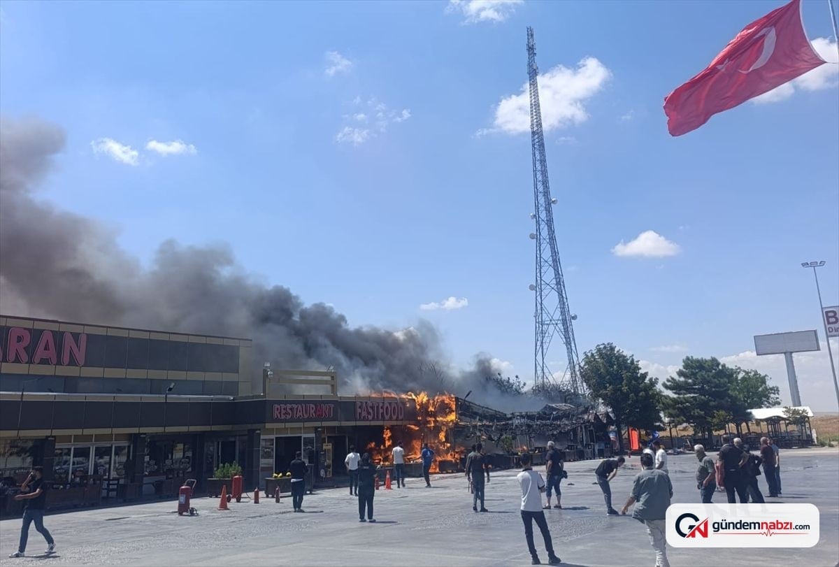 Konya Kulu'daki dinlenme tesisinde yangın çıktı