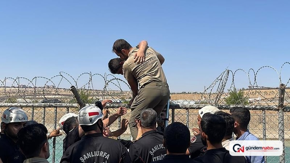 Şanlıurfa'da boğulma tehlikesi geçiren iki çocuğu vali korumaları kurtardı