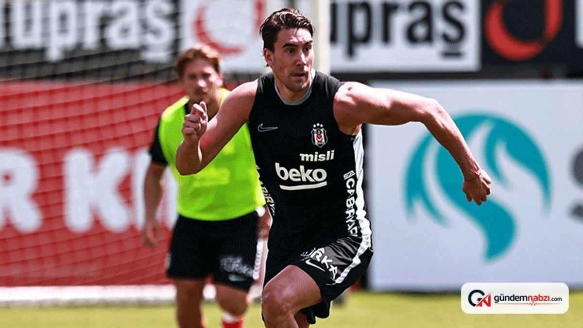 Beşiktaş'ta Dusan Vlahovic ilk idmanına çıktı