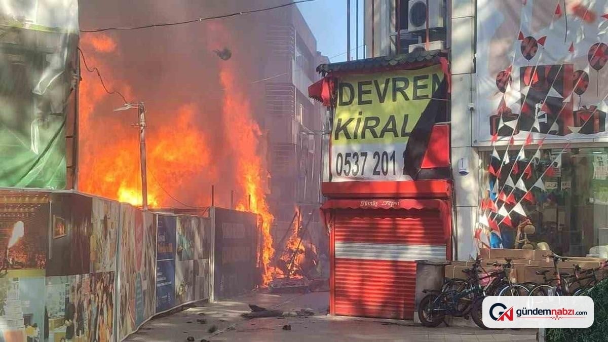 Kocaeli'de konteynerde çıkan yangın iki işletmeye sıçradı