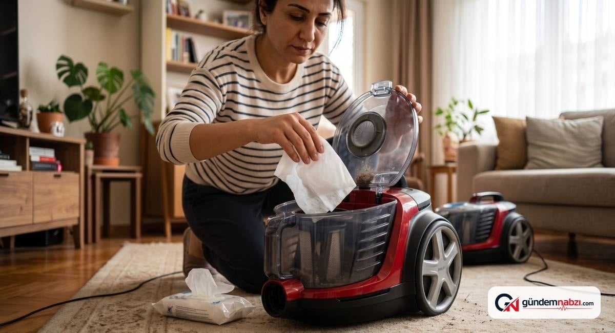 Elektrik süpürgesine ıslak mendil koyma yöntemi yayıldı