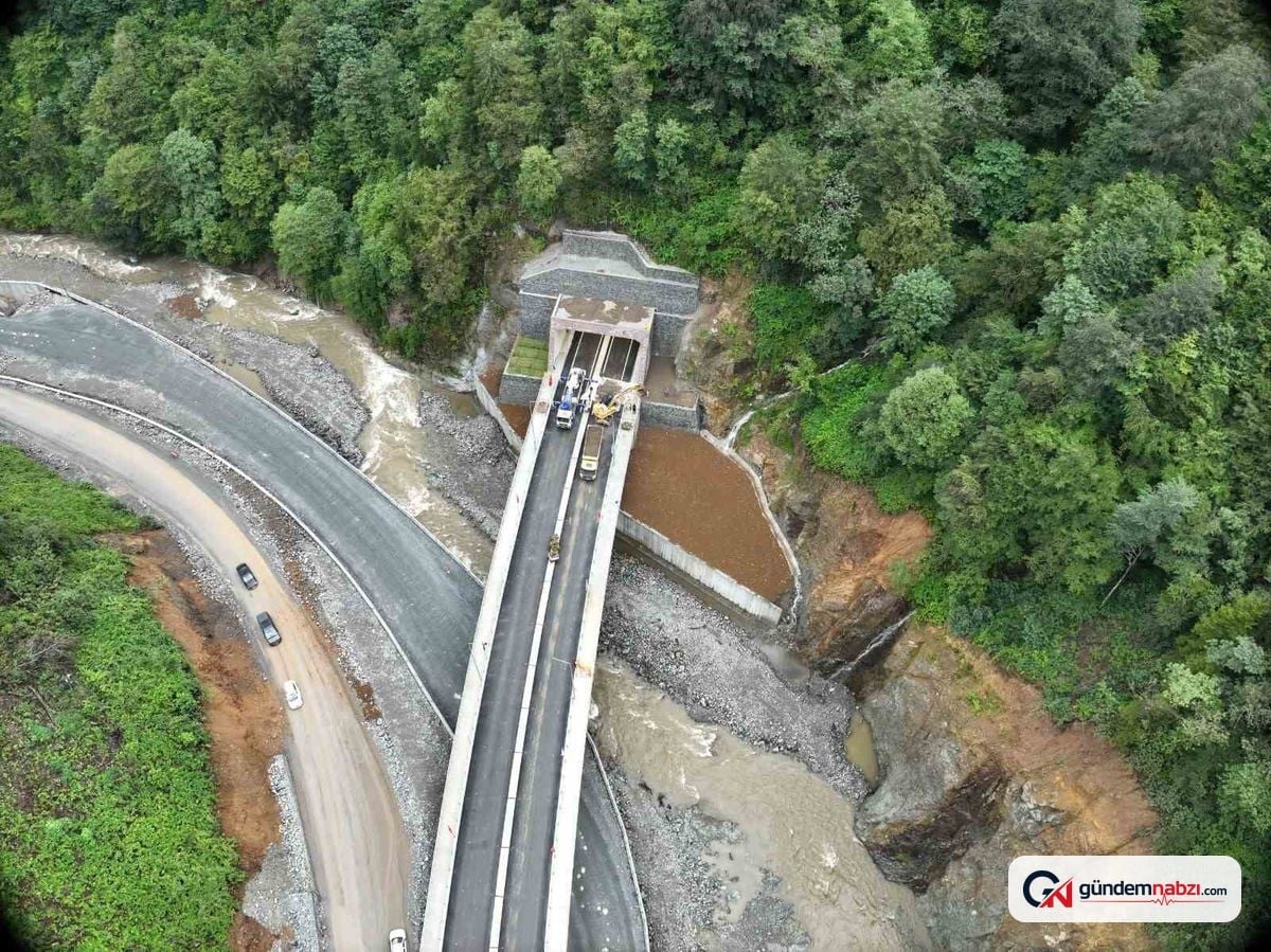 Rize'de Çamlıhemşin Tüneli ve köprüler pazartesi günü açılıyor