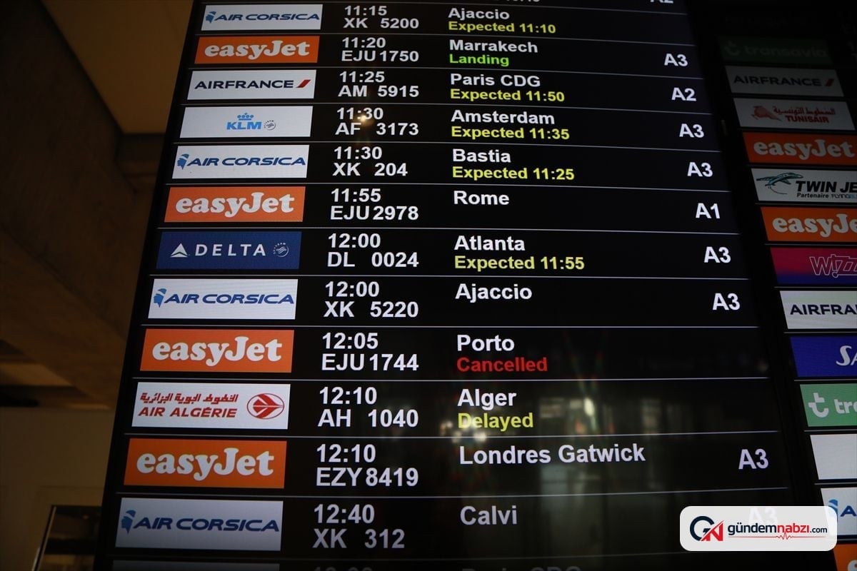 EasyJet'in Fransa kabin çalışanları greve çıktı, 100 sefer iptal edildi