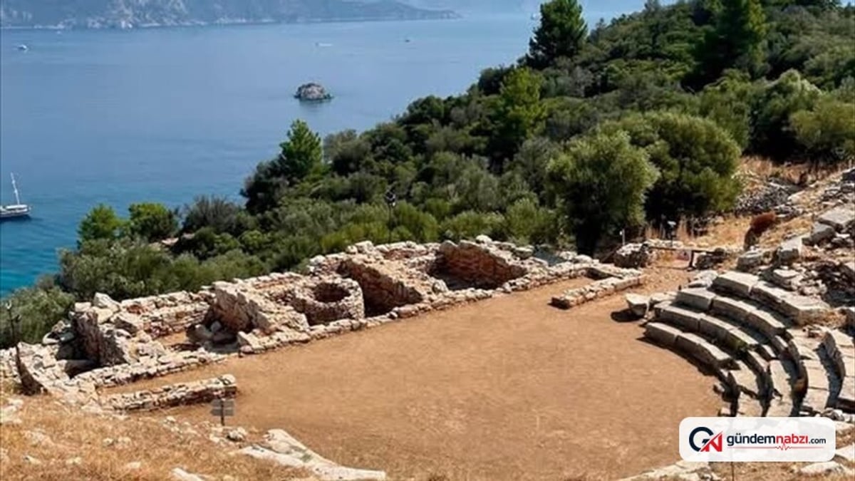 Amos antik kenti'nde tarihi miras korunuyor