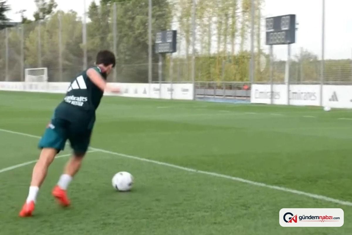 Arda Güler, antrenmanda uzak mesafeden muhteşem bir gol attı