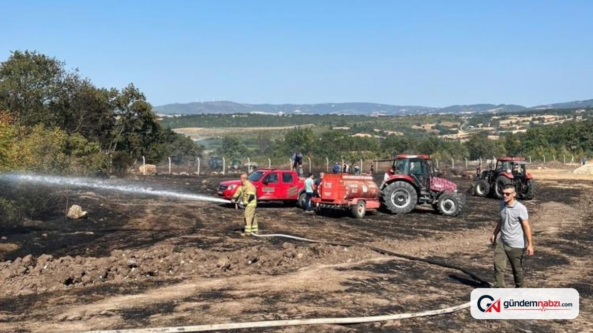 Balıkesir Gönen'de kırsal alandaki yangın söndürüldü