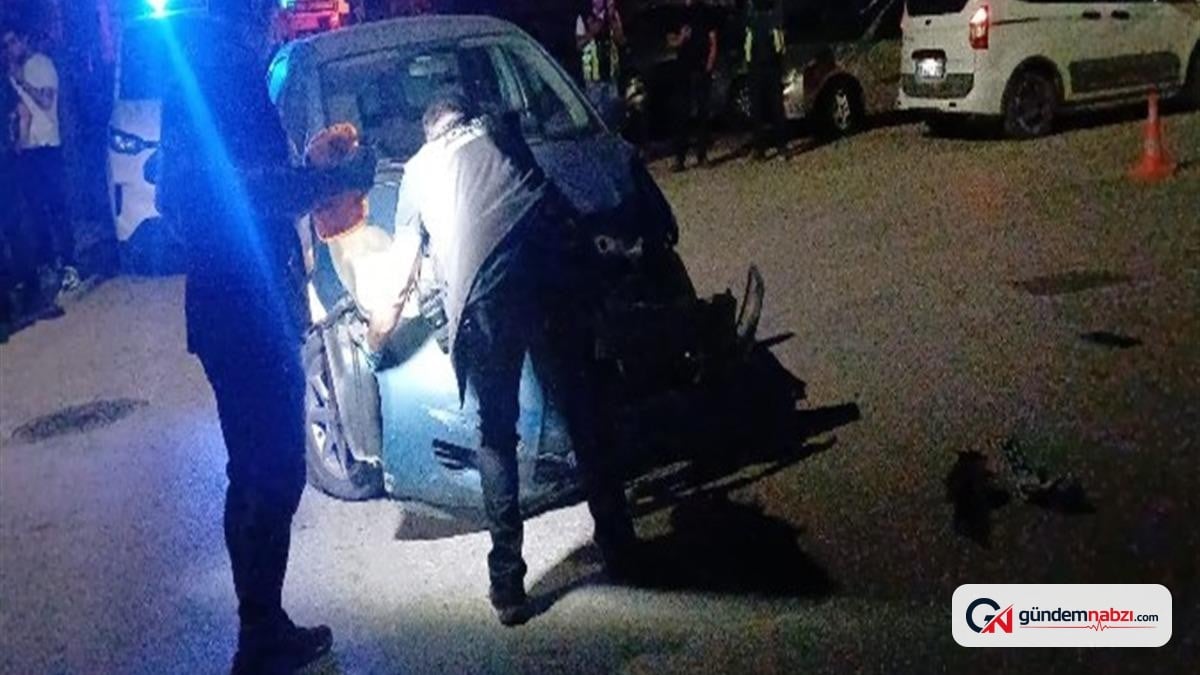 Çorum'da otomobil ile çarpışan motosiklet sürücüsü ağır yaralandı