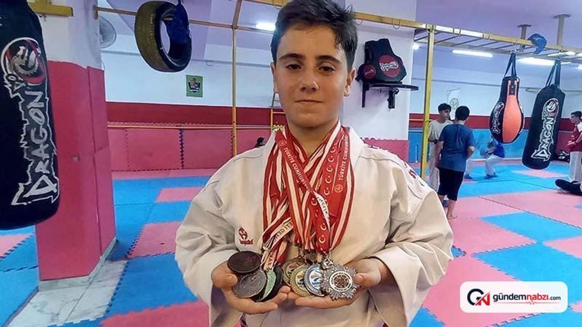Hataylı 13 yaşındaki karateci Ahmet Nassa'nın hedefi dünya şampiyonluğu
