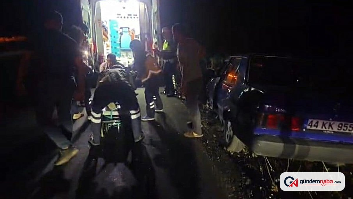 Malatya'da patlayan lastik kazaya yol açtı: 1 yaralı