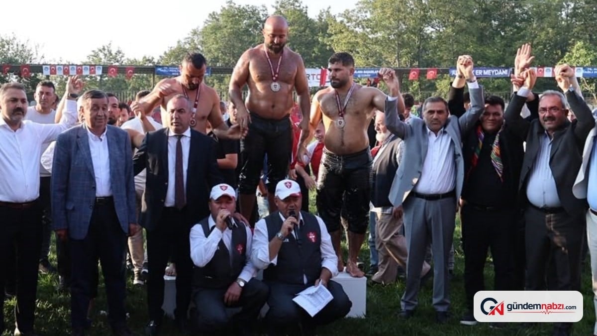 Samsun'da geleneksel güreşlerde başpehlivan Orhan Okulu oldu