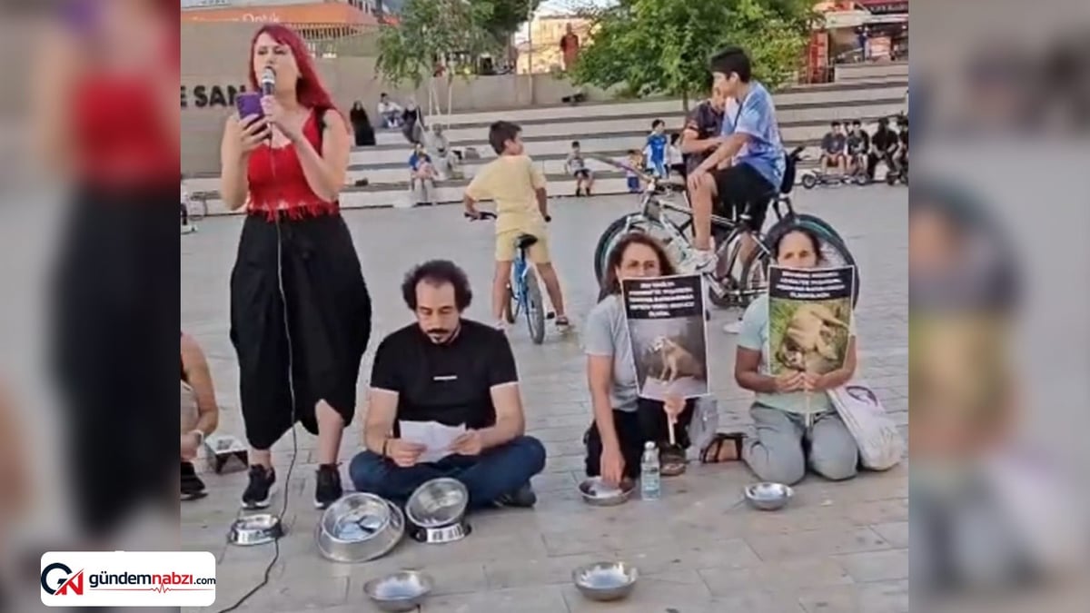 Maltepe'de hayvan hakları savunucularından eylem