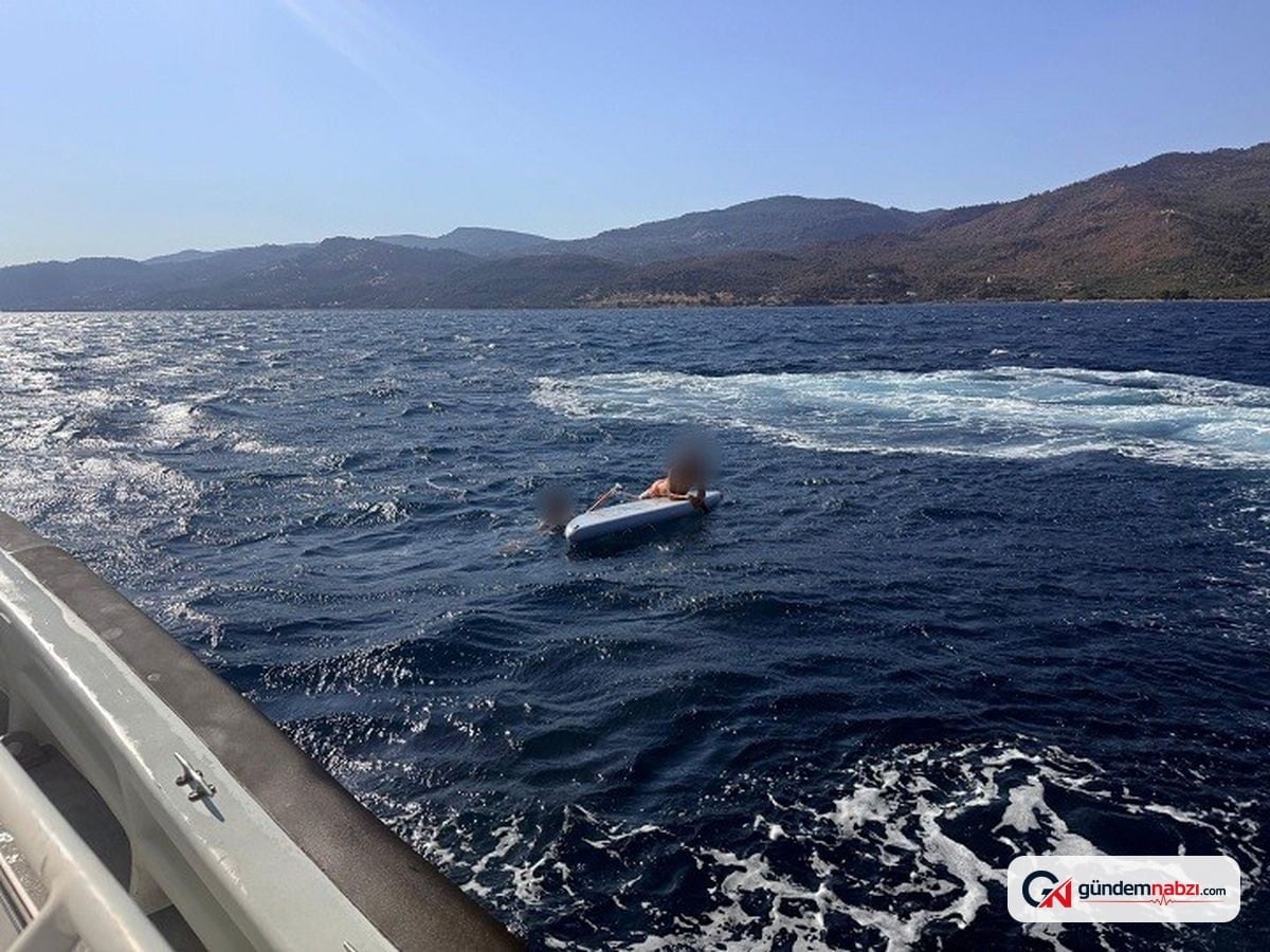 Çanakkale Boğazı'nda sürüklenen iki sörfçü kurtarıldı