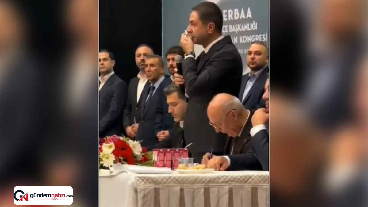 MHP'li vekil Yücel Bulut, Erbaa İlçe Kongresi'nde gözyaşlarını tutamadı