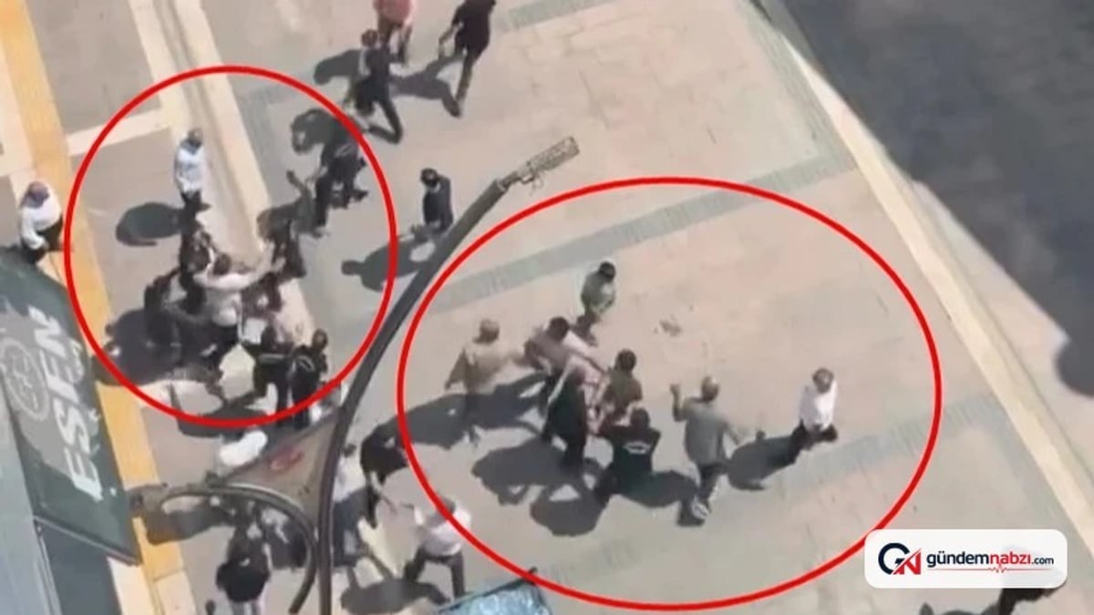 Mardin'de cadde ortasında borç kavgası