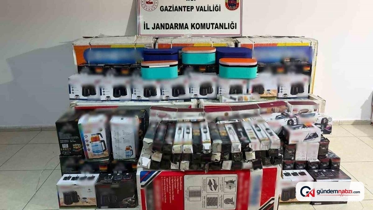 Gaziantep'te 1,3 milyon TL değerinde kaçak malzeme ele geçirildi