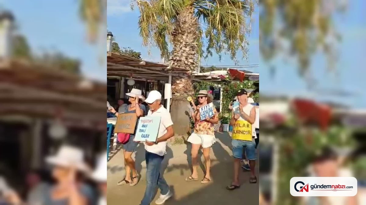 Muğla'da kıyı eylemi sekizinci haftasını tamamladı