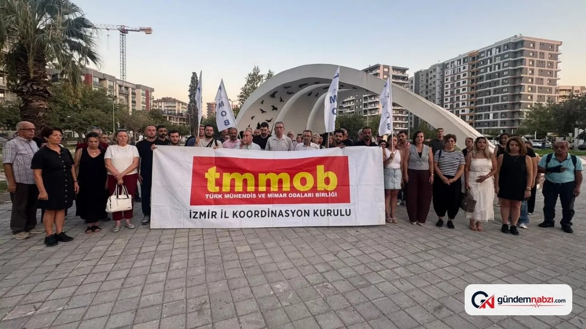 İzmir'de TMMOB'dan 17 Ağustos anması: Deprem değil rant öldürür