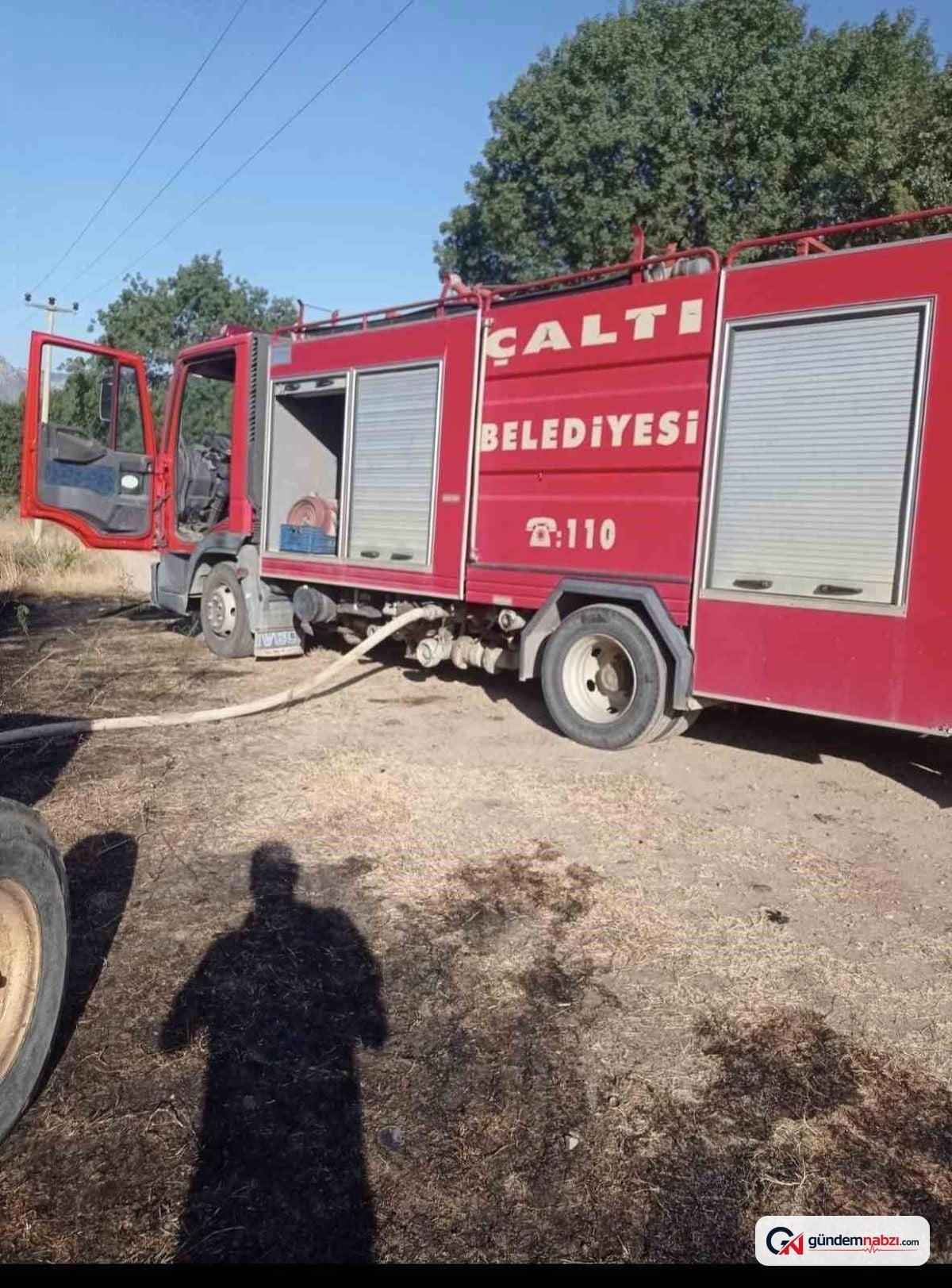 Bilecik'te çalılık yangını ormanlık alana sıçramadan söndürüldü