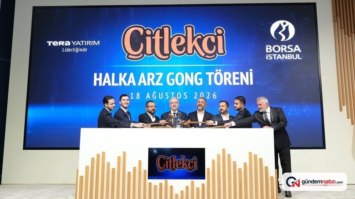 Borsa İstanbul'da Çitlekçi'nin gong töreni gerçekleştirildi