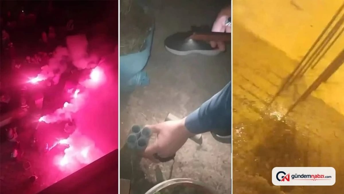 Bursa'da kız isteme eğlencesinde havai fişek paniği