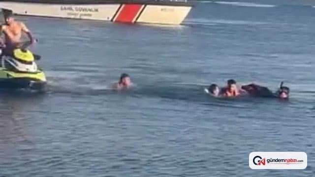 Kocaeli'de Denizde boğulma tehlikesi geçiren kişi kurtarıldı