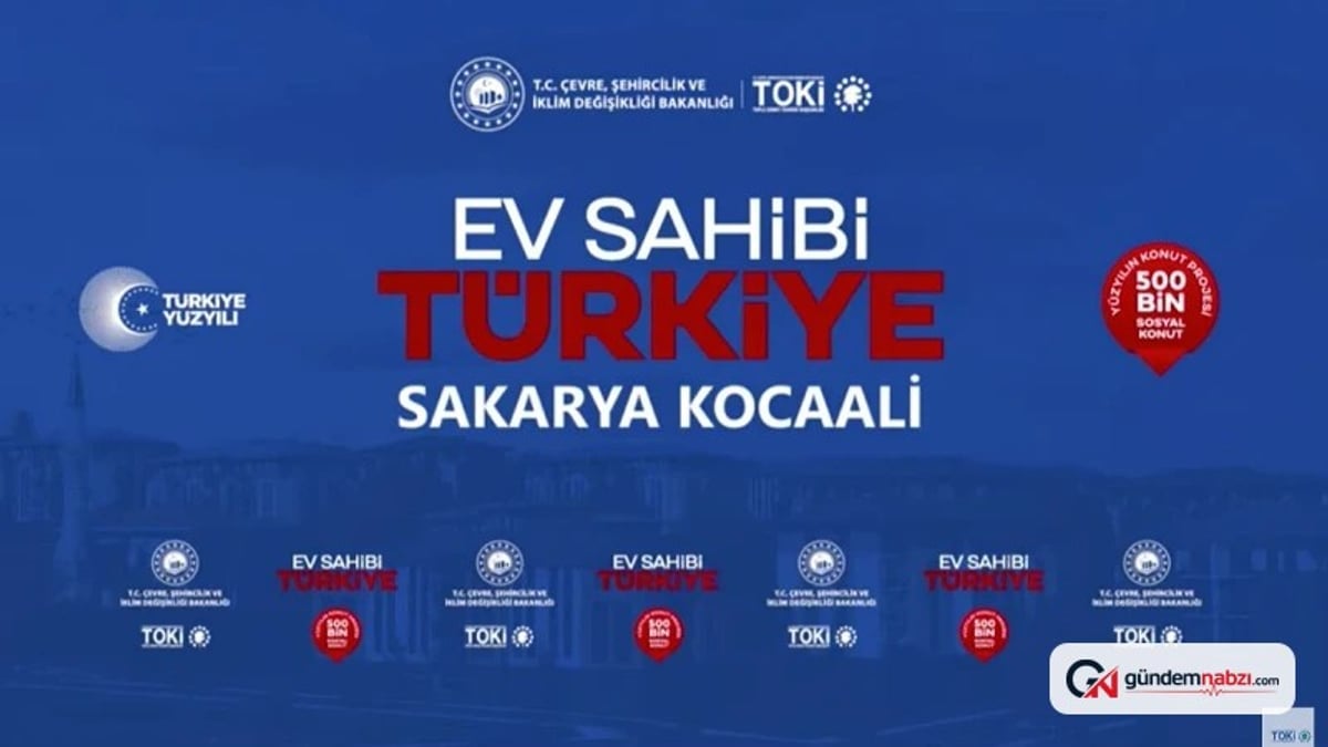 Sakarya Kocaali TOKİ Sosyal konut kurası çekildi
