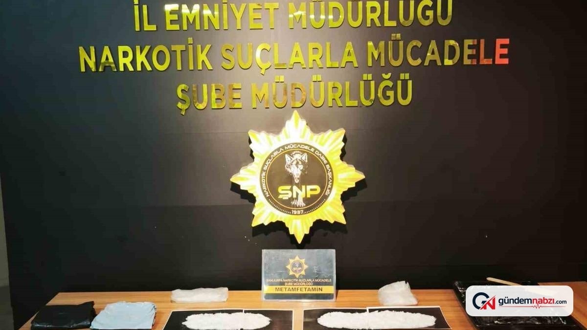 Şanlıurfa'da 3 kilo uyuşturucu ele geçirildi