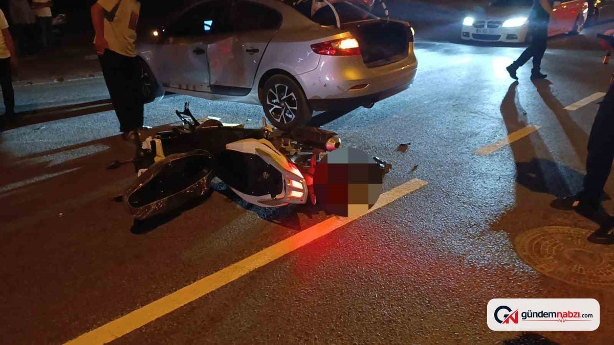 Kırşehir'de motosiklet otomobile çarptı, sürücü yaralandı