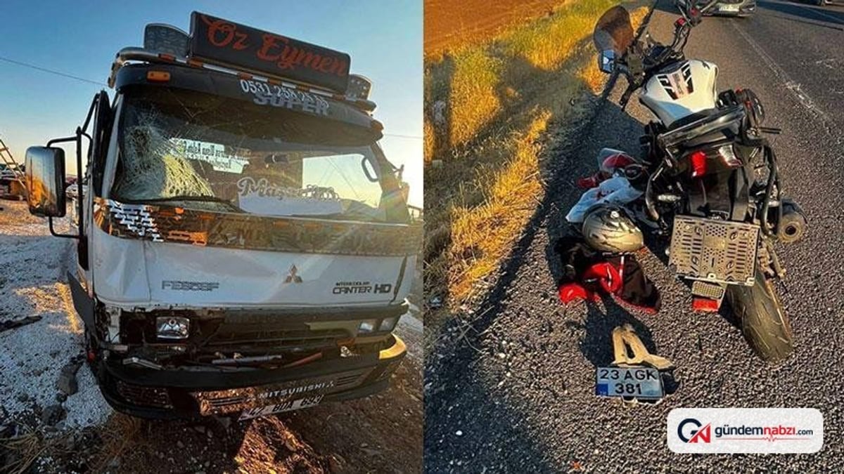 Diyarbakır'da kamyonet motosiklete çarptı: 1 ölü
