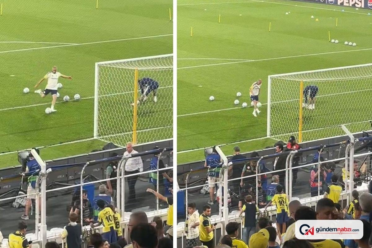 Fenerbahçe'de Lyon maçı öncesi dikkat çeken görüntü