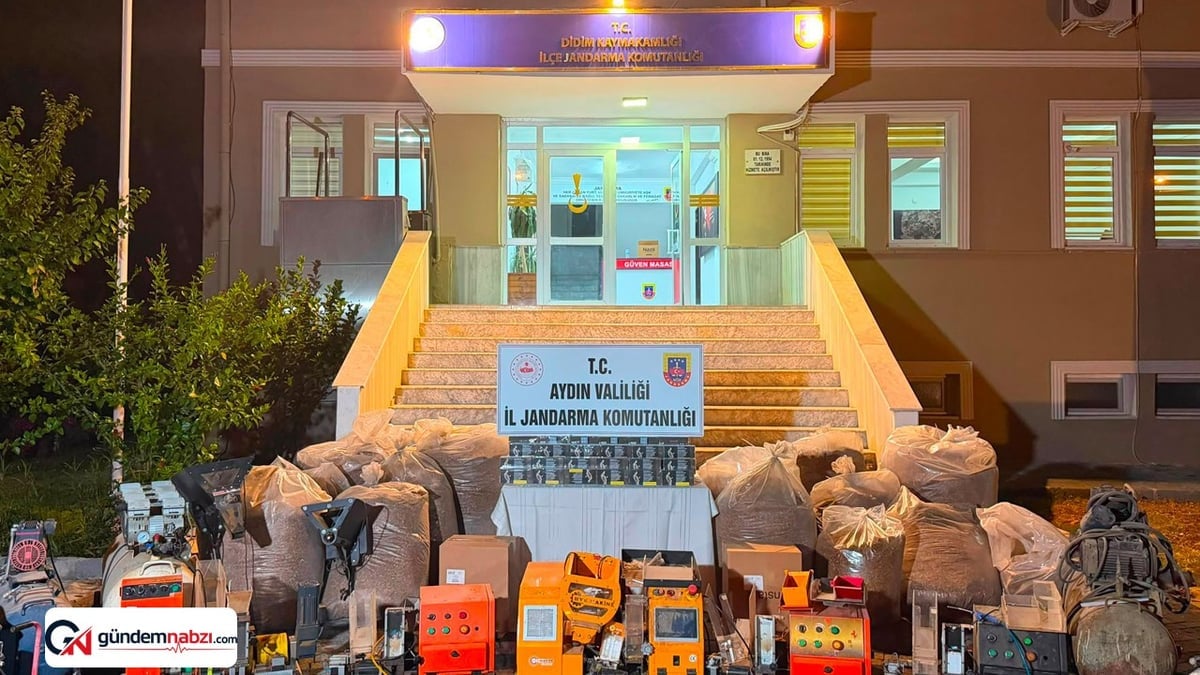 Aydın Didim'de uyuşturucu imalathanesi bulundu