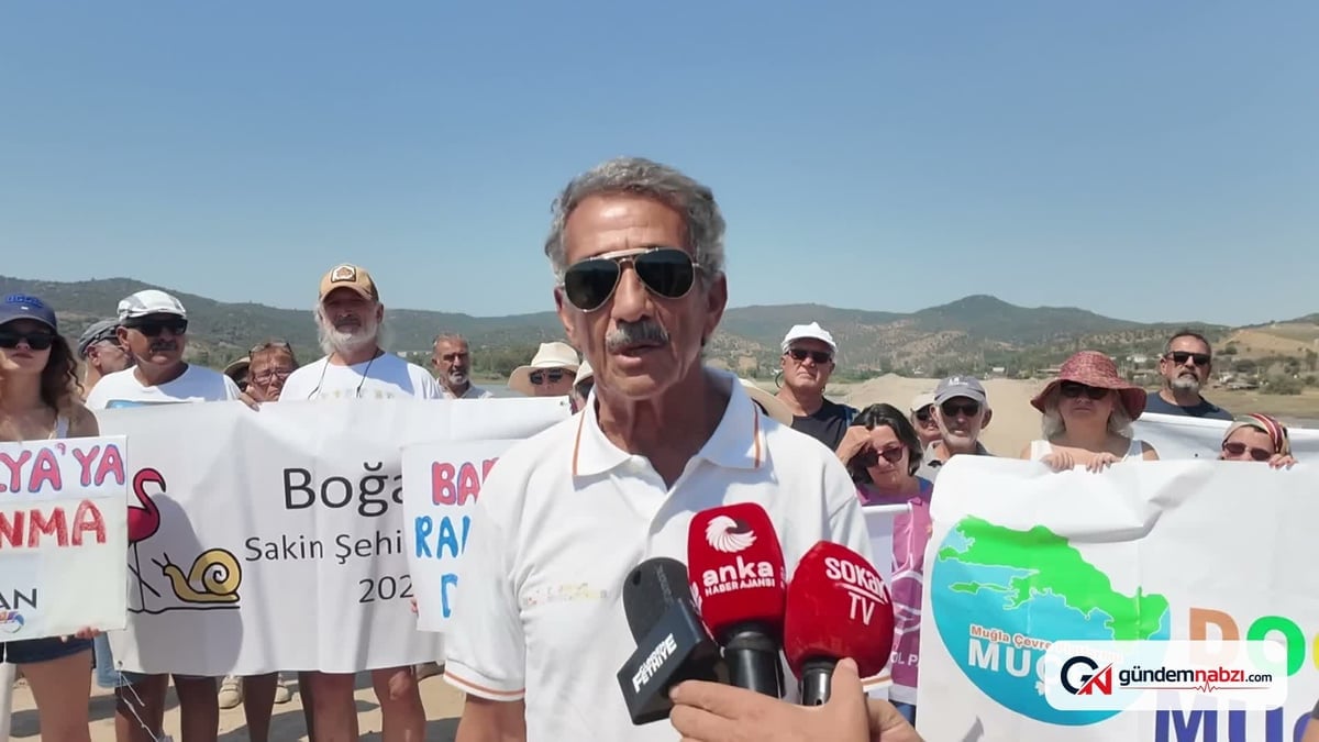 Muğla Milas'ta flamingo sulak alanına moloz dökümü tepki çekti