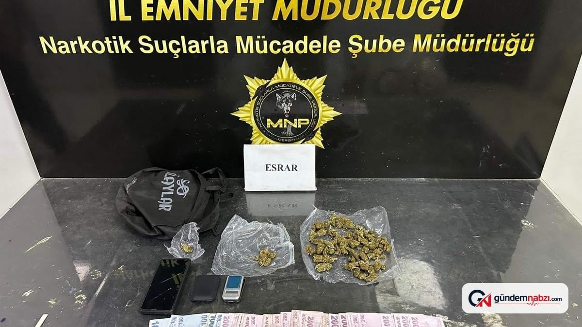 Mersin'de torbacı operasyonunda 3 şüpheli tutuklandı