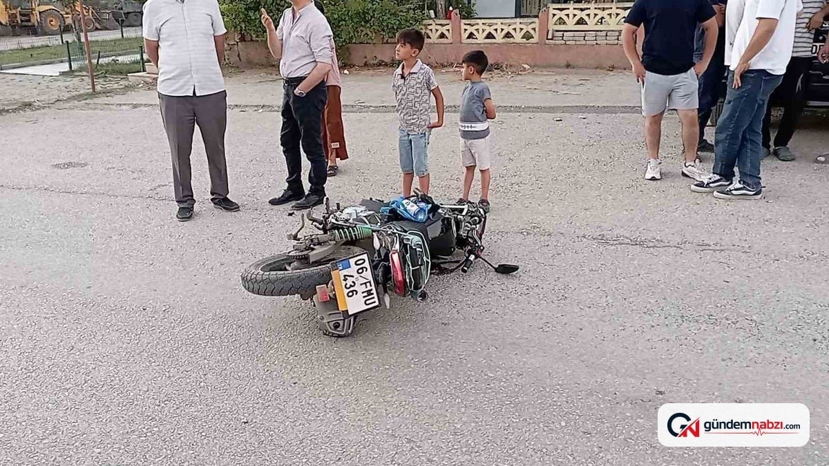 Tokat'ta motosiklet ile otomobil çarpıştı: 1 yaralı