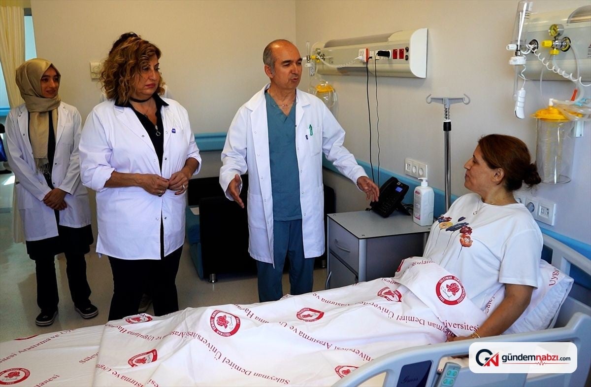 Isparta'da 6 kilogramlık dev miyom ameliyatla çıkarıldı