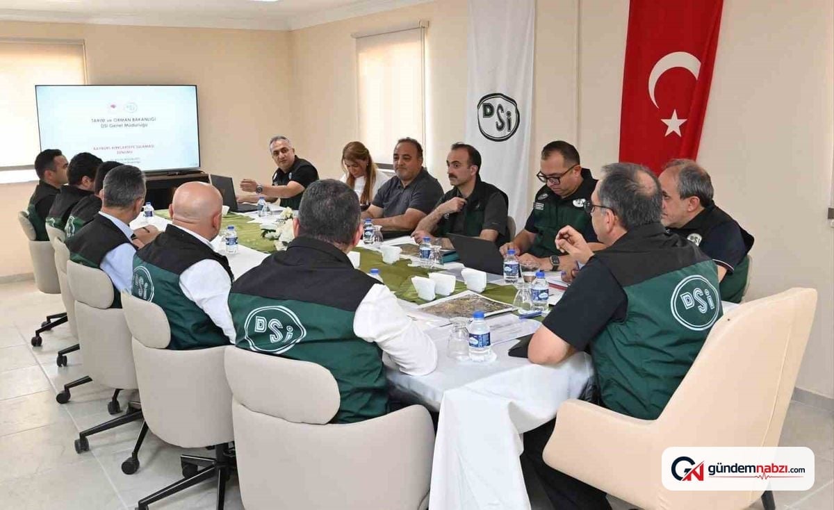 Bayburt'ta Kırklartepe Barajı sulama inşaatı değerlendirildi