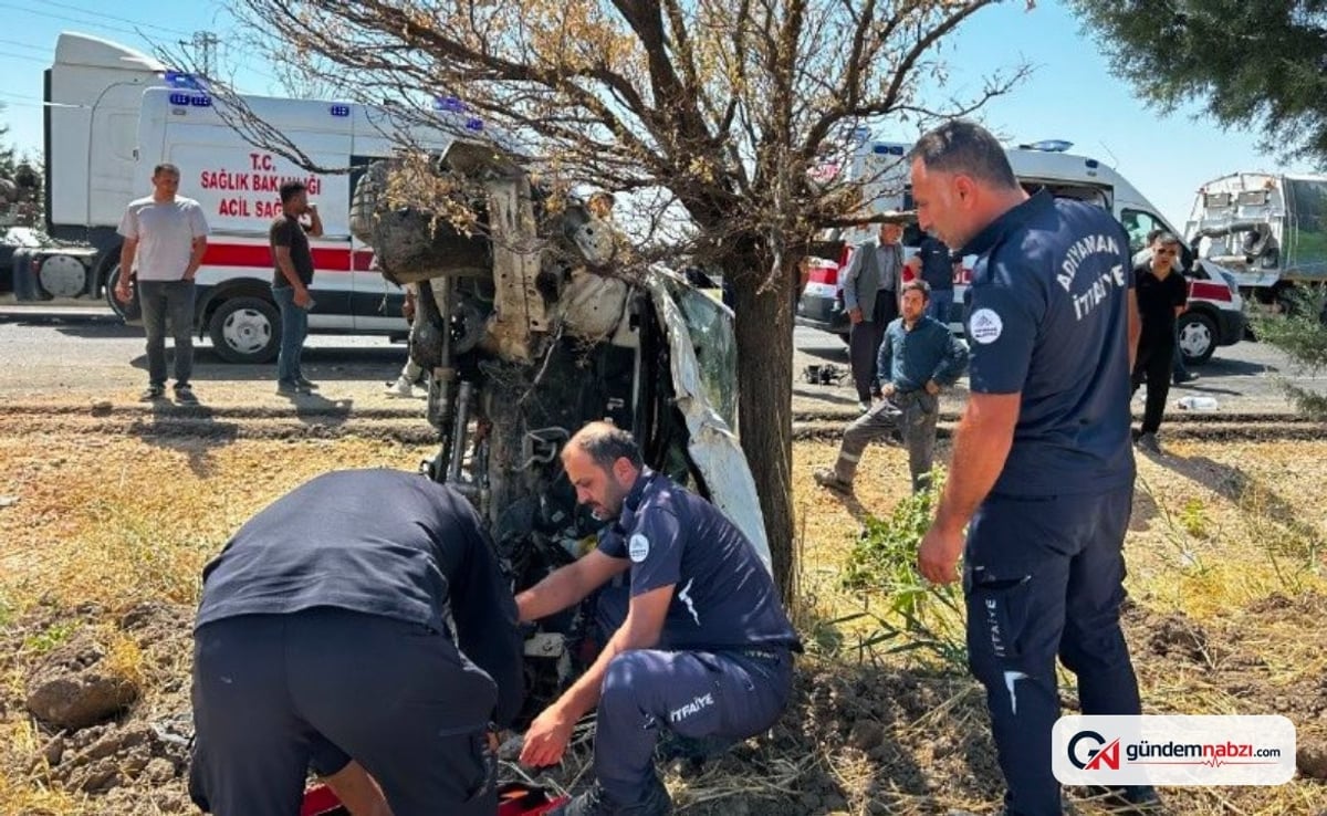 Adıyaman'da iki otomobil çarpıştı, 6 kişi yaralandı
