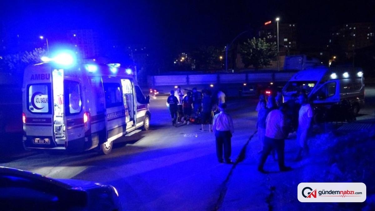 Malatya'da otomobil motosiklete çarptı, 2 kardeş yaralandı