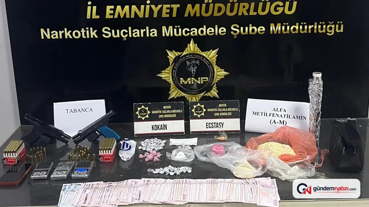 Mersin'de uyuşturucu operasyonunda 2 şüpheli tutuklandı