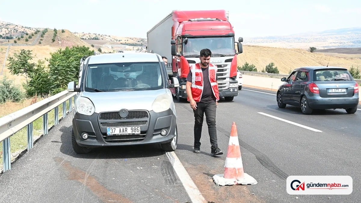 Kırıkkale'de meydana gelen kazada 5 kişi yaralandı