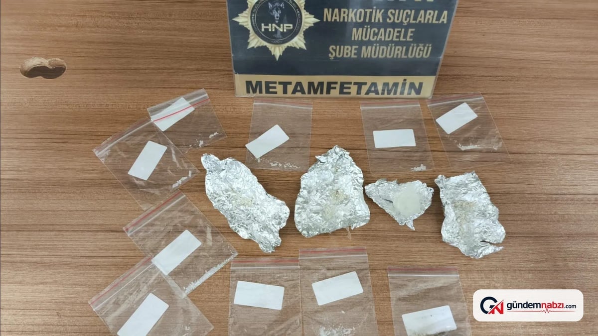 Hatay Kırıkhan'da metamfetamin operasyonunda 2 şüpheli tutuklandı